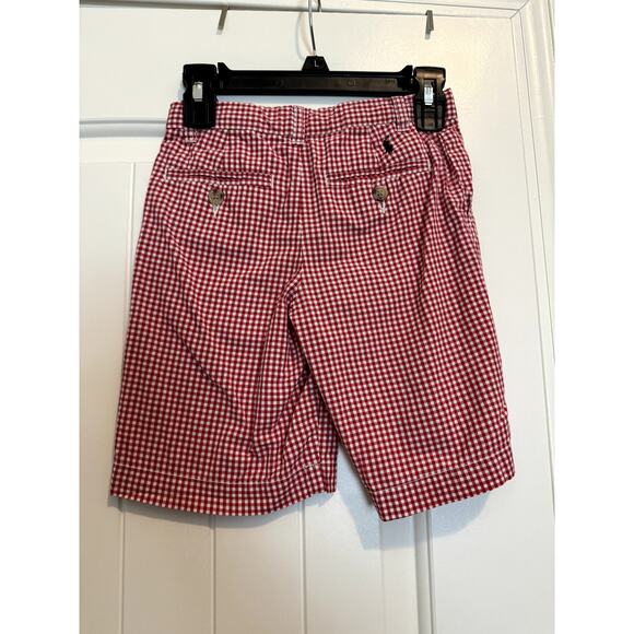 Kids Polo Ralph Lauren Red and White Checkered Shorts Size 6 - Picture 3 of 7